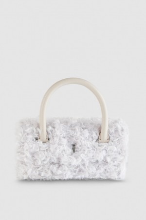 Patrizia Pepe Fly Bamby Fluffy Bag Fehér | ZGTHF6703