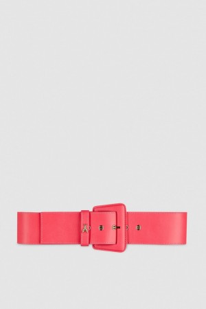 Patrizia Pepe High-waisted Belt With Leather Lining Rózsaszín | VBFNW0957