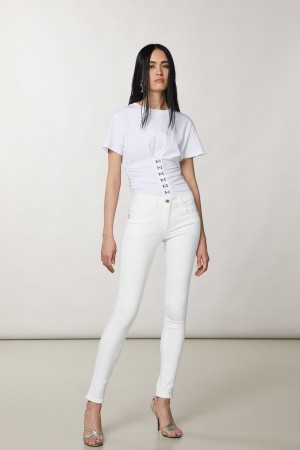 Patrizia Pepe Jeggings Fehér | NPQJB5097