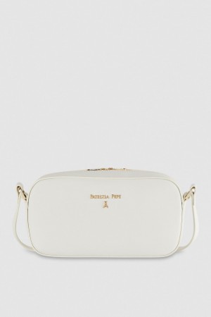 Patrizia Pepe Small Graphic Case Shoulder Bag Fehér | UNPZC4206