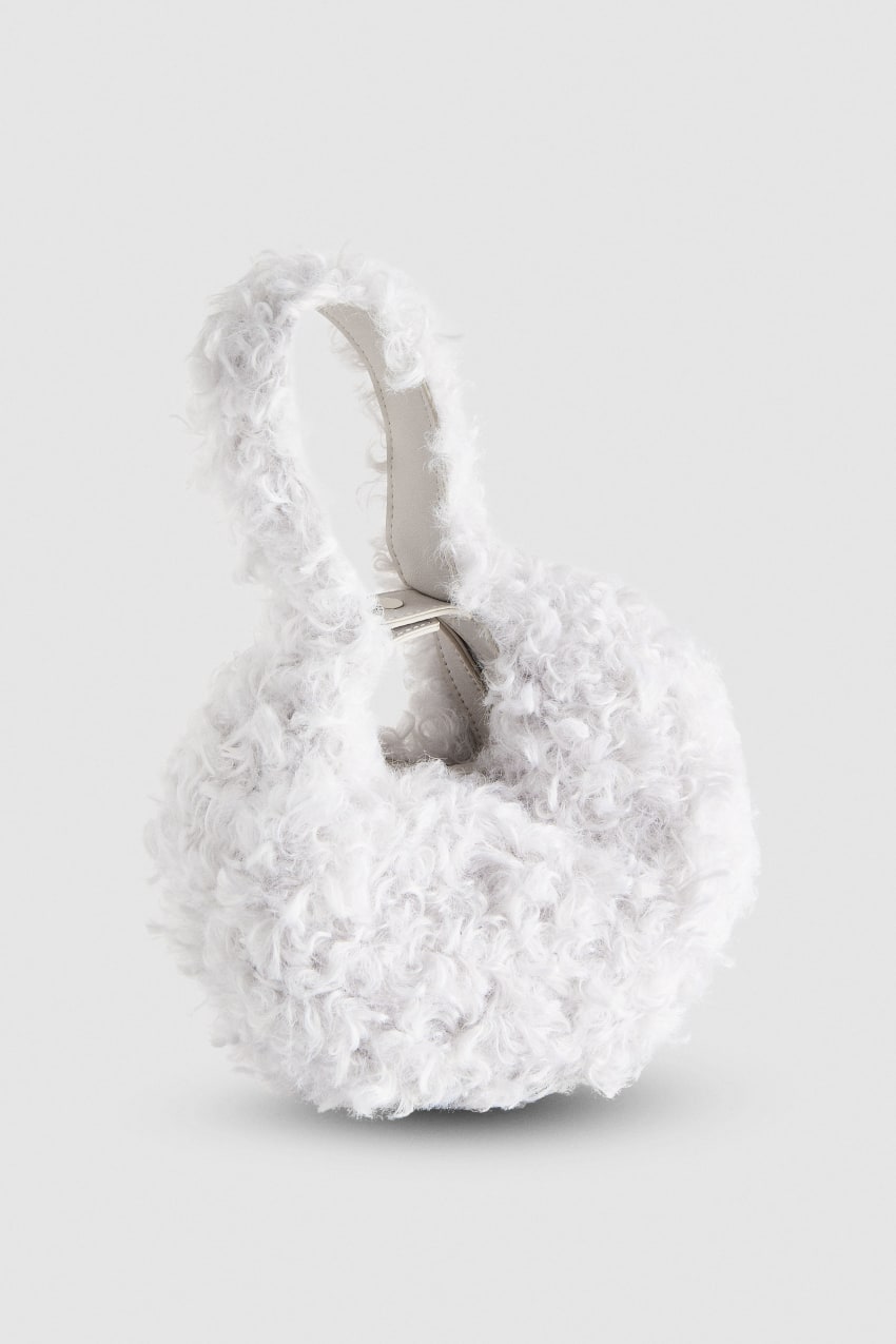 Patrizia Pepe Bangle Bag Fluffy Fehér | ZNDVL0623