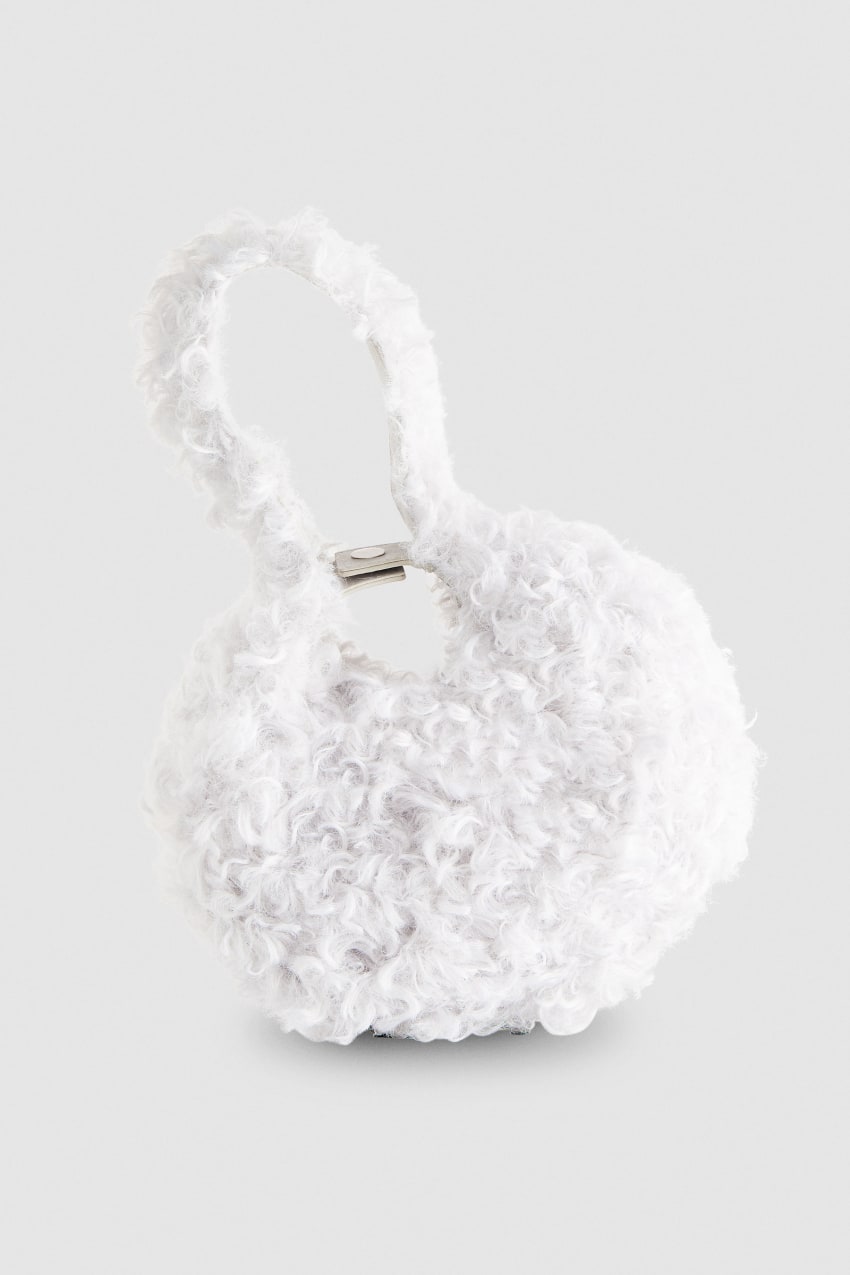 Patrizia Pepe Bangle Bag Fluffy Fehér | ZNDVL0623