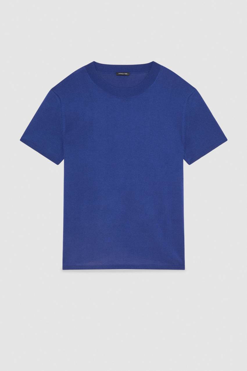 Patrizia Pepe Boxy T-shirt Világos Kék | GXJQC7150