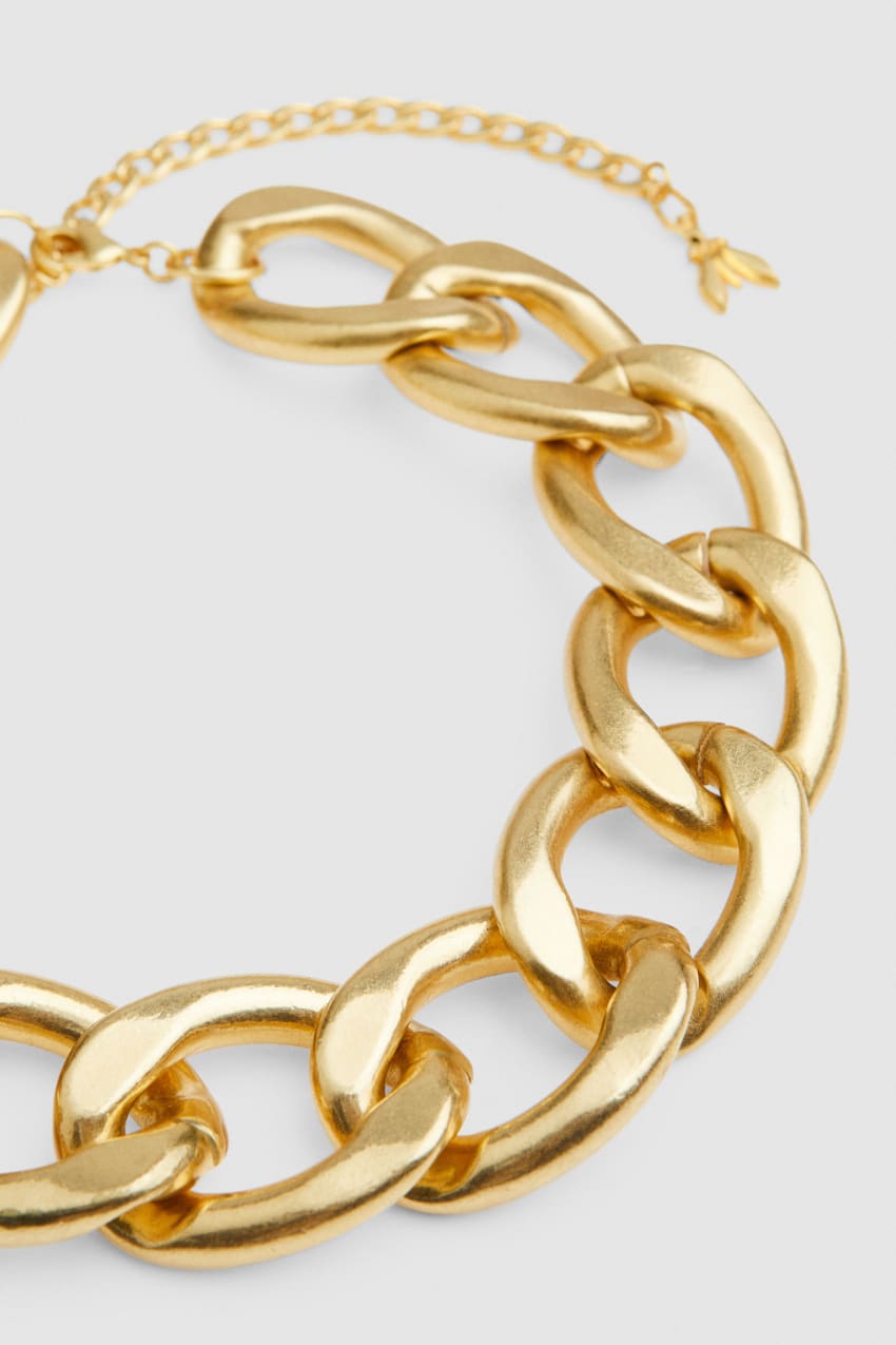 Patrizia Pepe Brass And Aluminum Necklace Arany | TGUSD1530