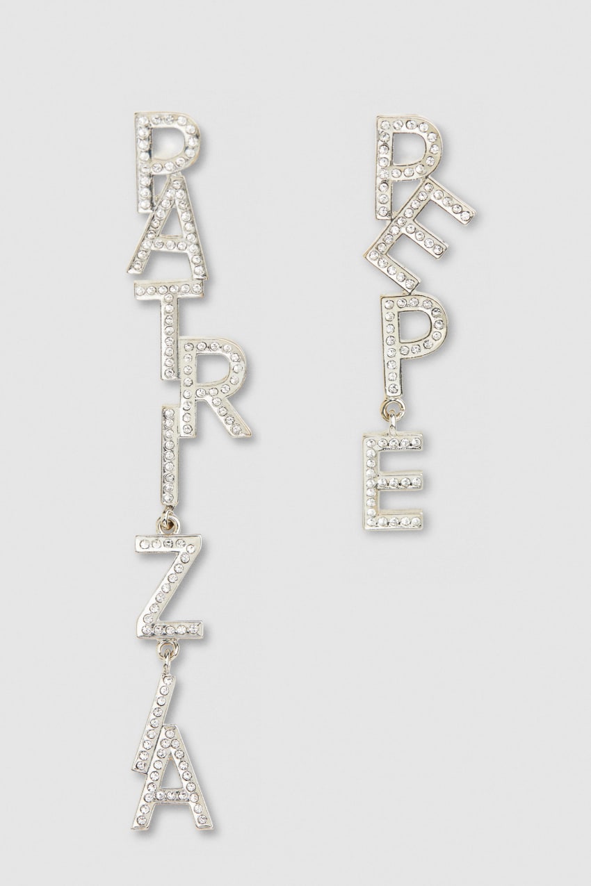 Patrizia Pepe Brass And Crystal Earrings Titán | YTXDE0316