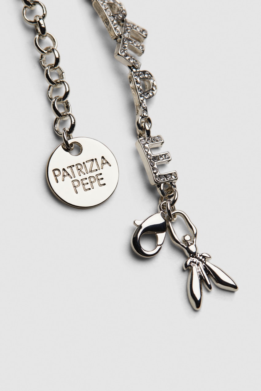 Patrizia Pepe Brass Bracelet With Rhinestones Titán | YCZGO4097