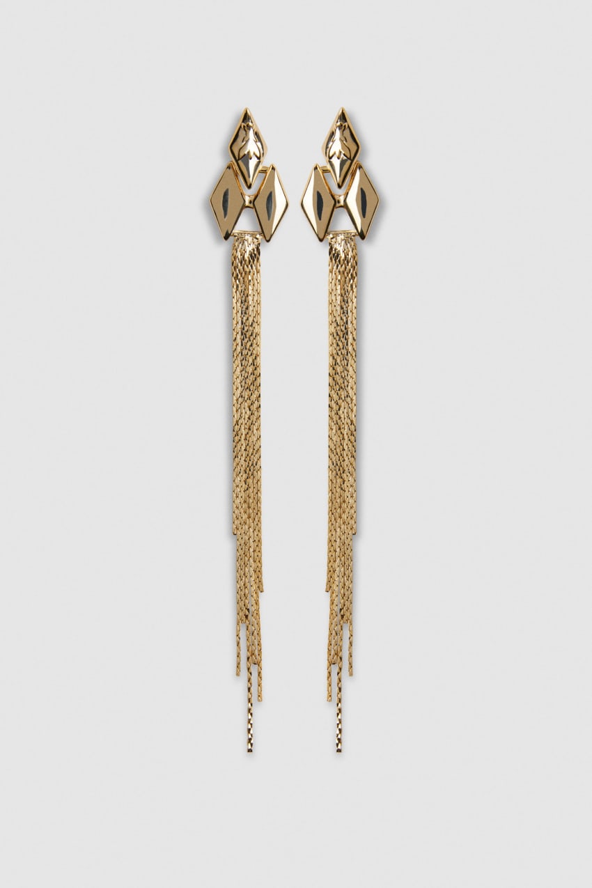 Patrizia Pepe Brass Pendant Earrings Arany | OJNDB7359