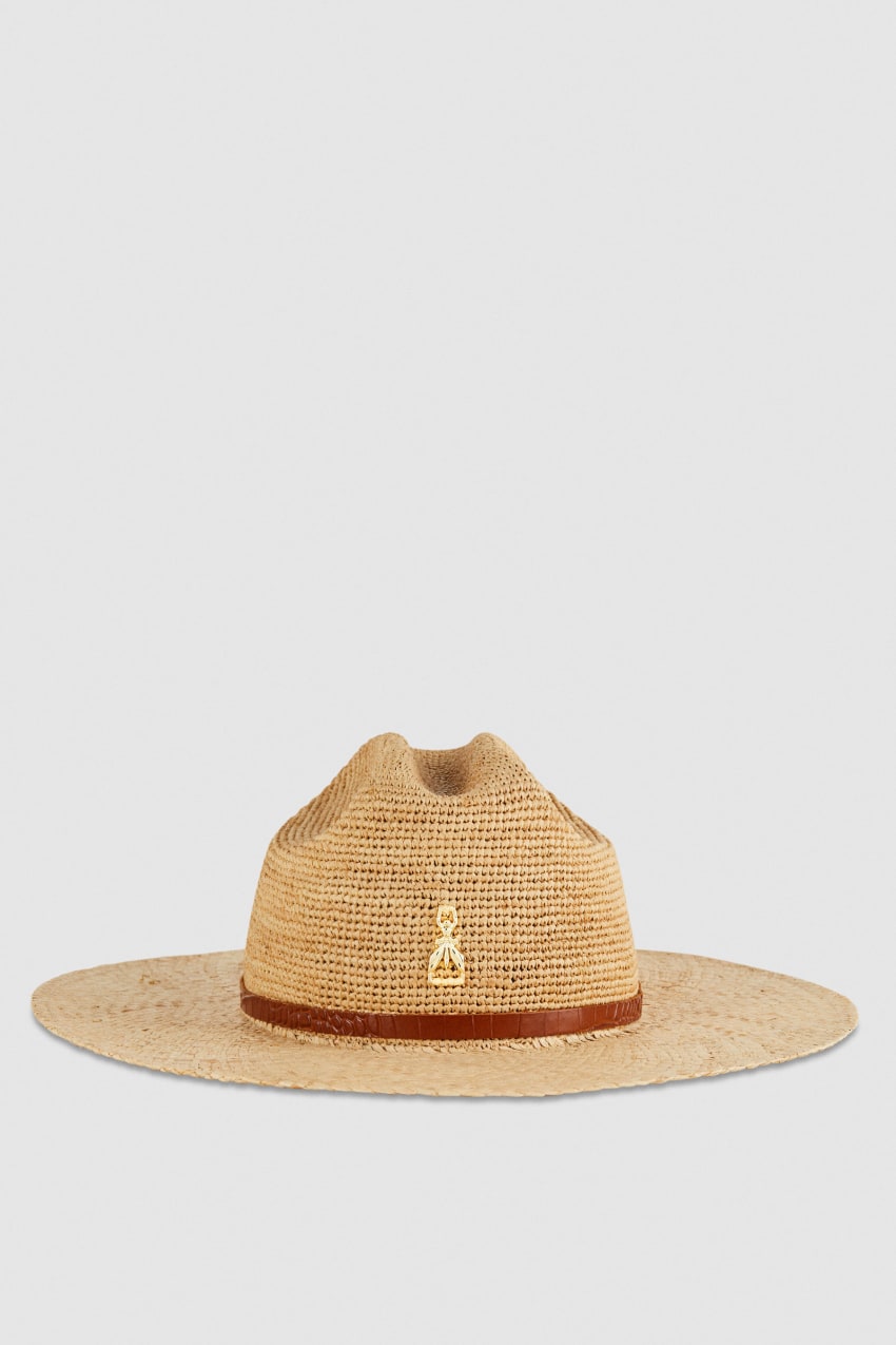 Patrizia Pepe Cowboy Hat With Leather Strap Fehér | ULNEZ4602