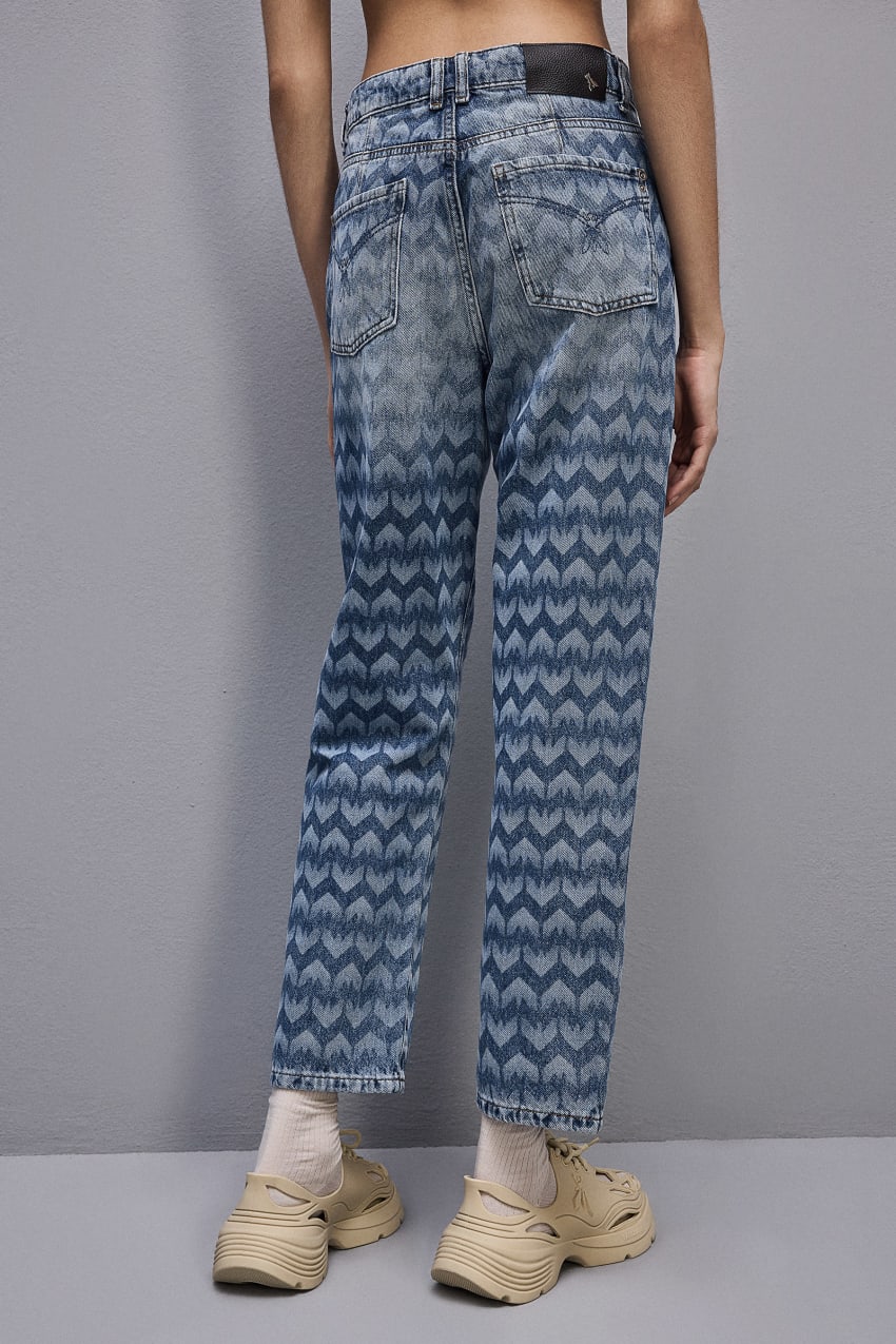 Patrizia Pepe Denim Cigarette Pants Kék | QNIHE1903