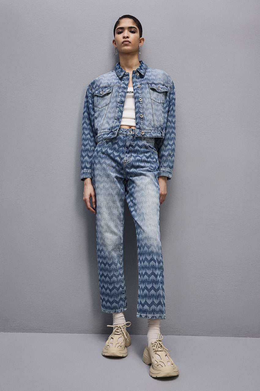 Patrizia Pepe Denim Cigarette Pants Kék | QNIHE1903