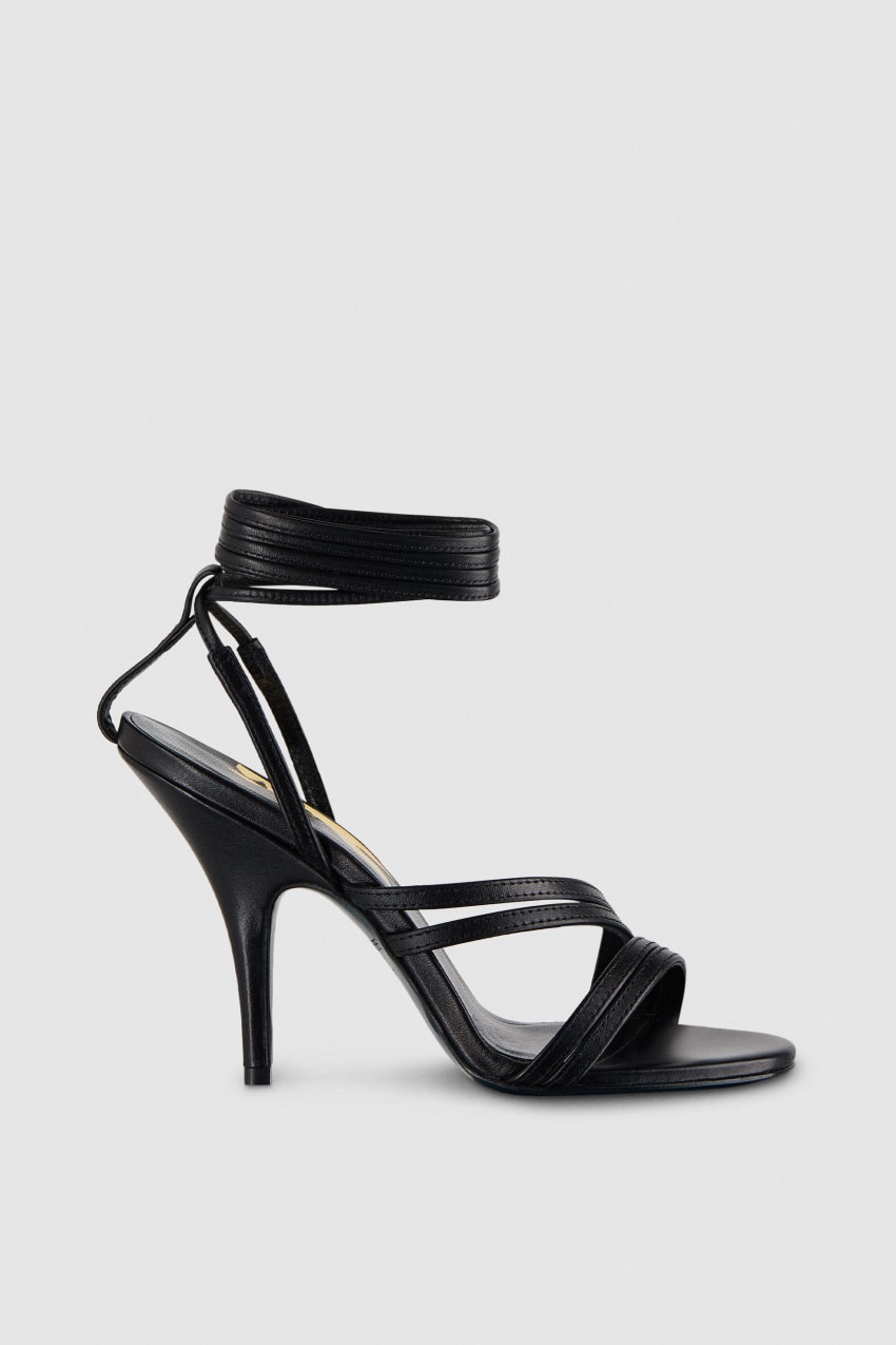 Patrizia Pepe Elegant Heeled Sandals Fekete | HYWKM6452