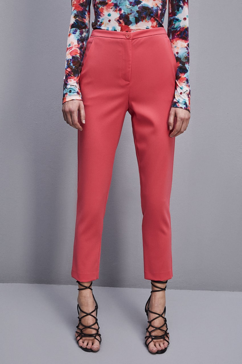 Patrizia Pepe Essential Cigarette Pants Rózsaszín | FLYEQ4821