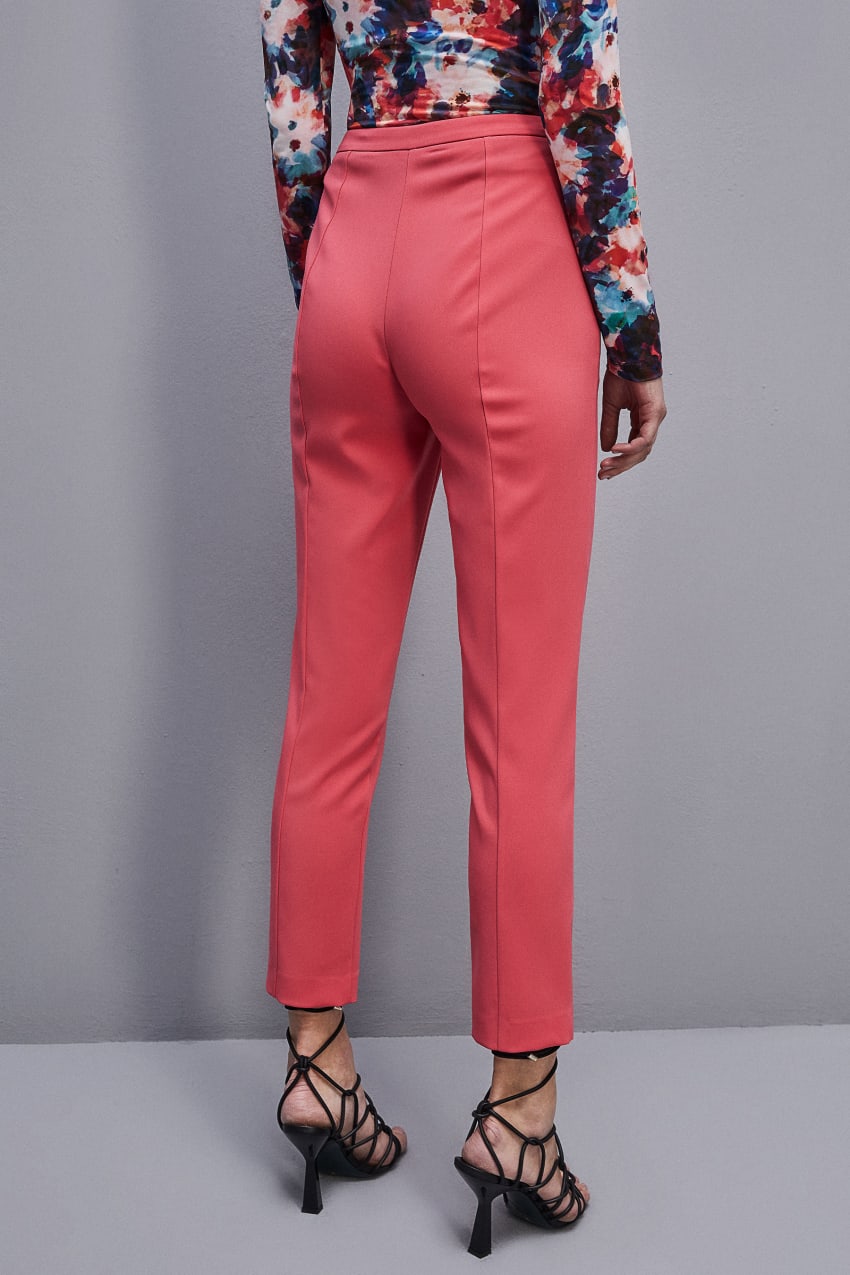 Patrizia Pepe Essential Cigarette Pants Rózsaszín | FLYEQ4821