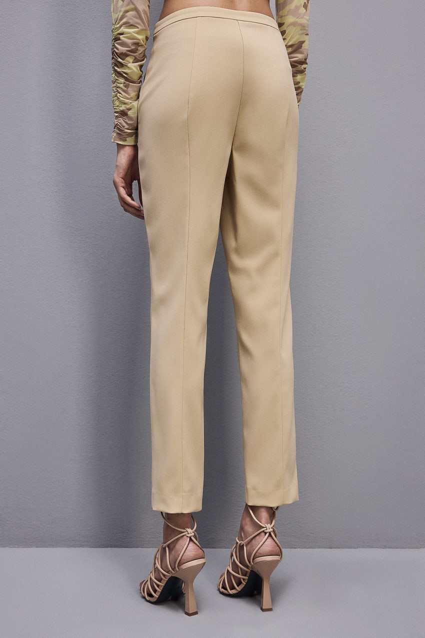 Patrizia Pepe Essential Cigarette Pants Bézs | FGYWT8361