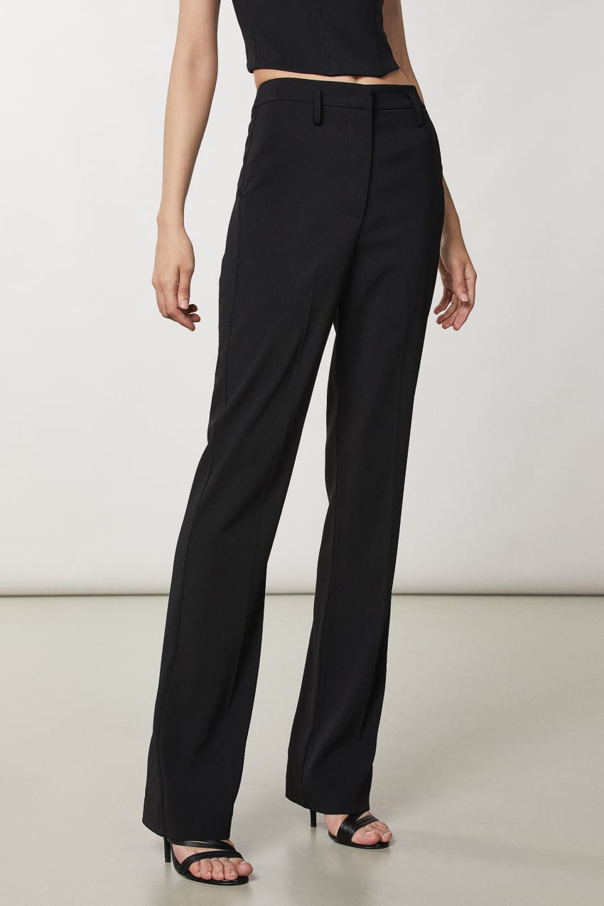 Patrizia Pepe Essential Crepe Pants Fekete | ALHQO4239