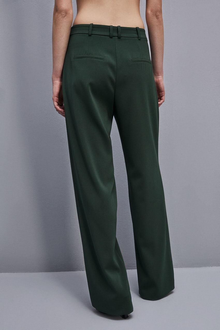 Patrizia Pepe Essential Crepe Pants Zöld | KMRVF4530