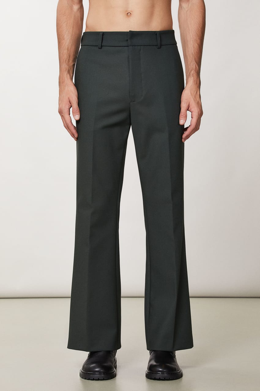 Patrizia Pepe Flare Pants In Technical Fabric Zöld | IZABG4896