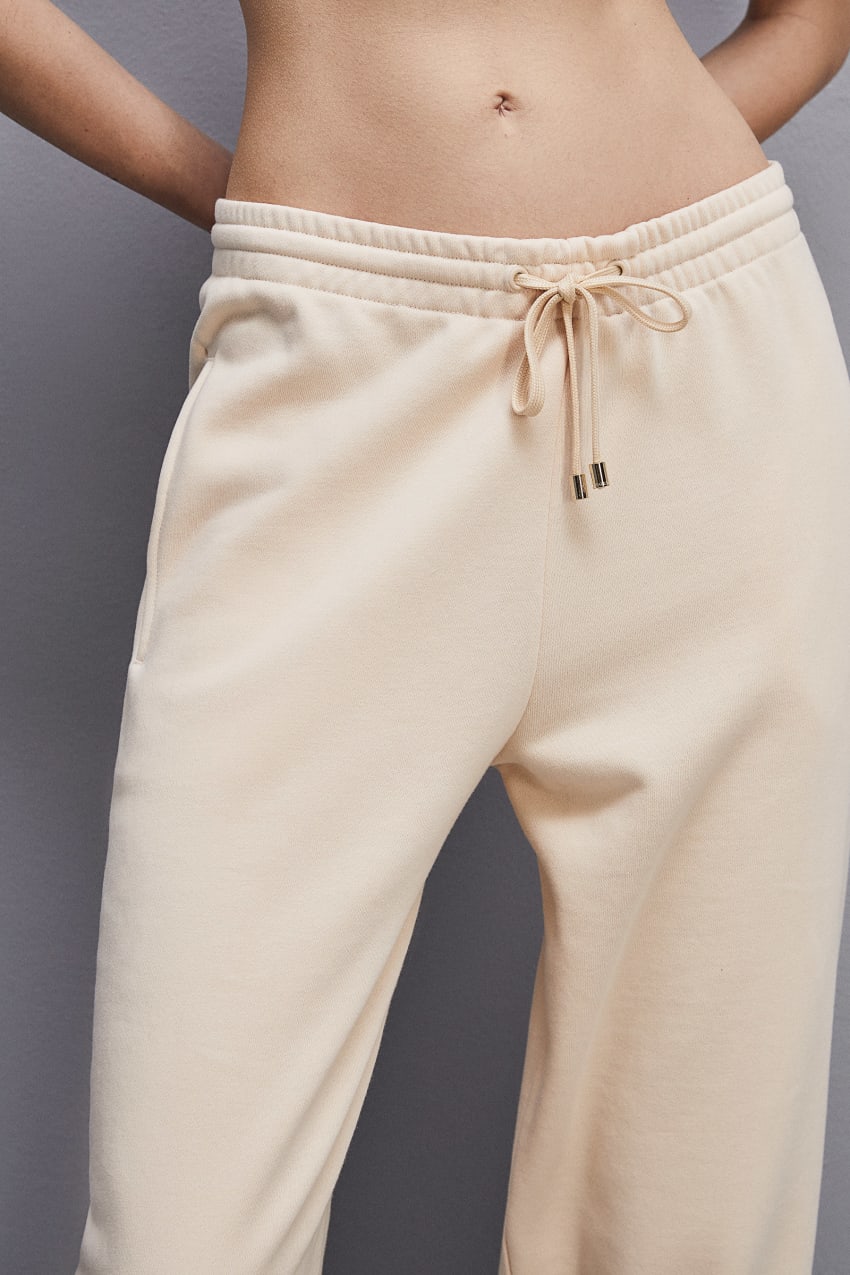 Patrizia Pepe Fleece Jogger Pants Bézs | KTJPE9642