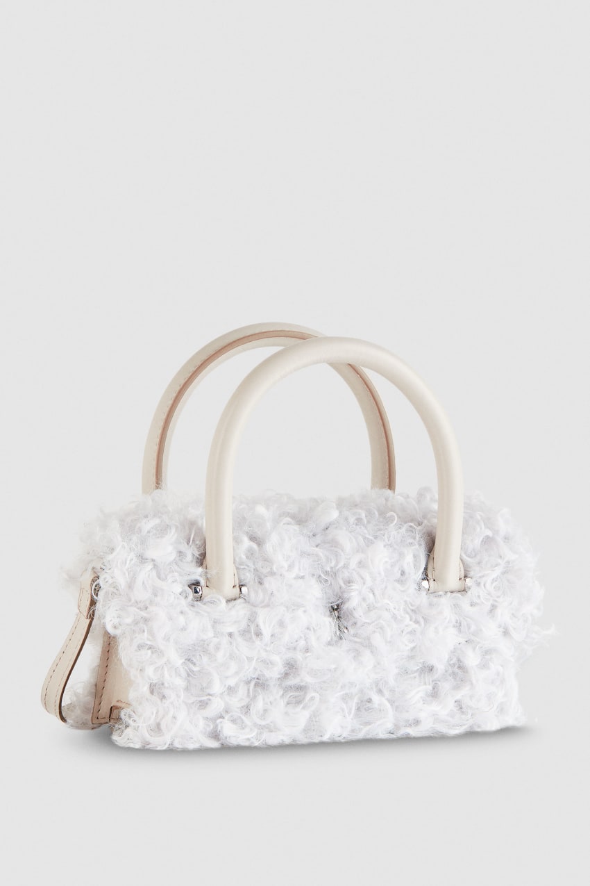 Patrizia Pepe Fly Bamby Fluffy Bag Fehér | ZGTHF6703