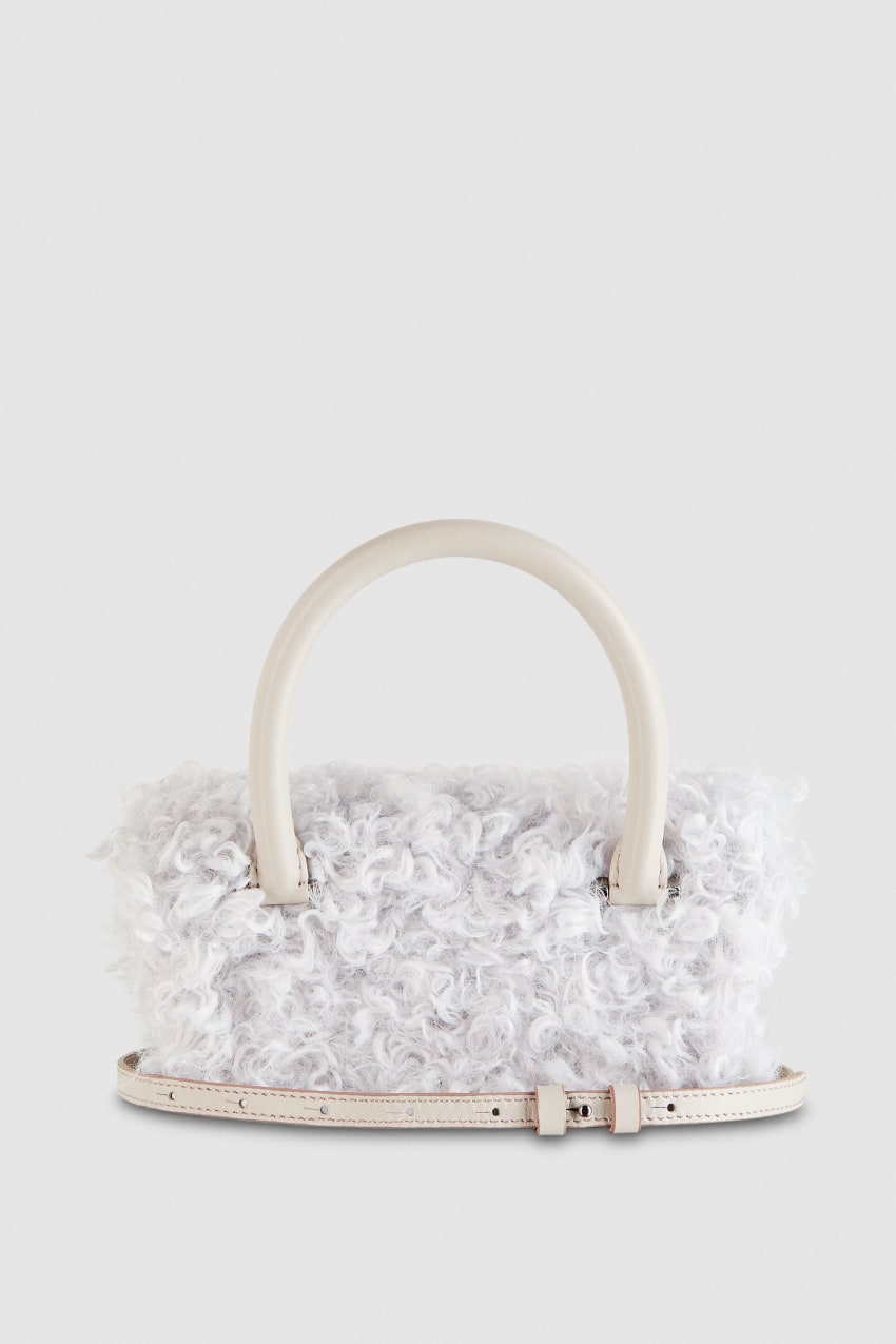 Patrizia Pepe Fly Bamby Fluffy Bag Fehér | ZGTHF6703