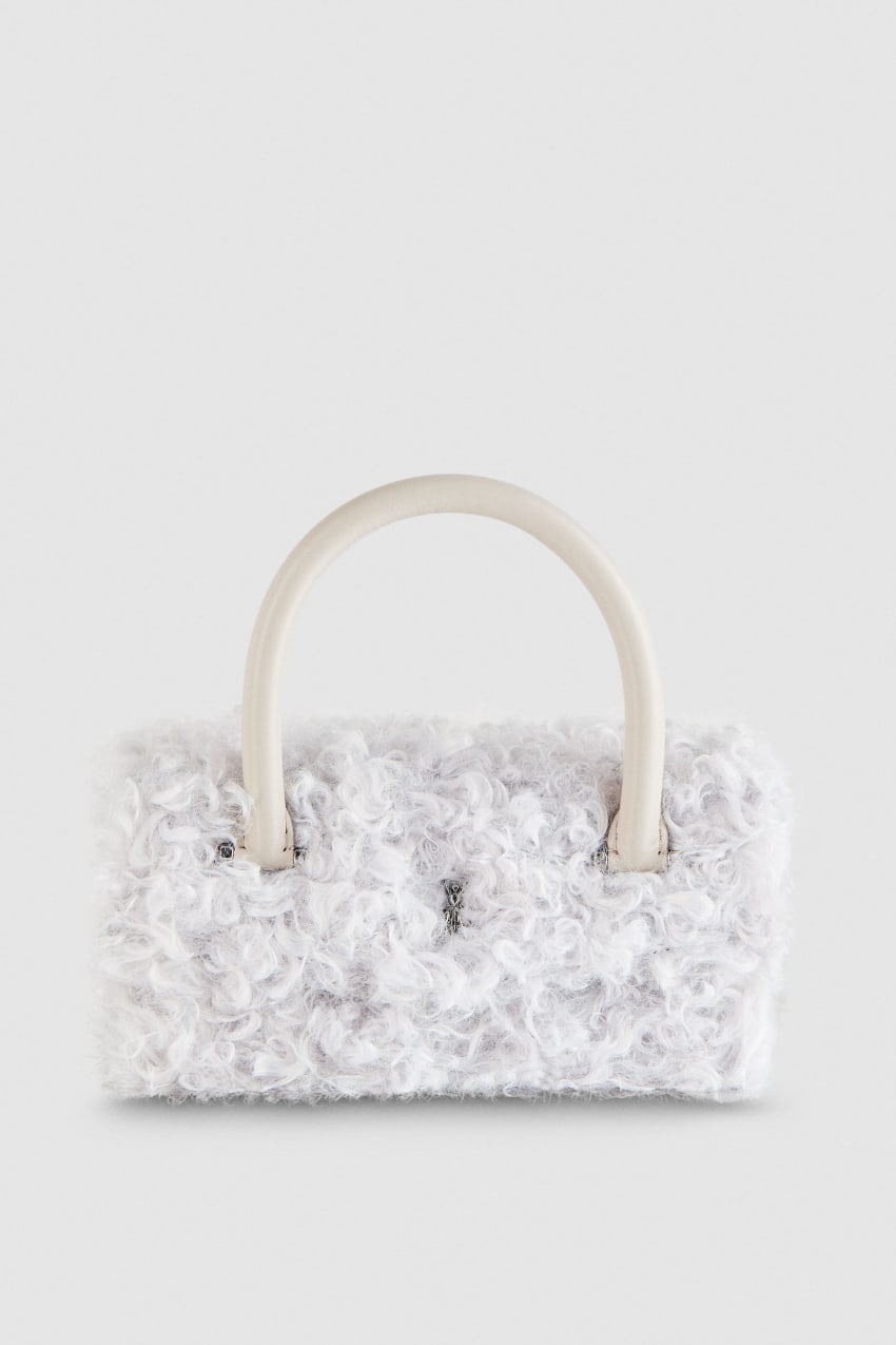 Patrizia Pepe Fly Bamby Fluffy Bag Fehér | ZGTHF6703