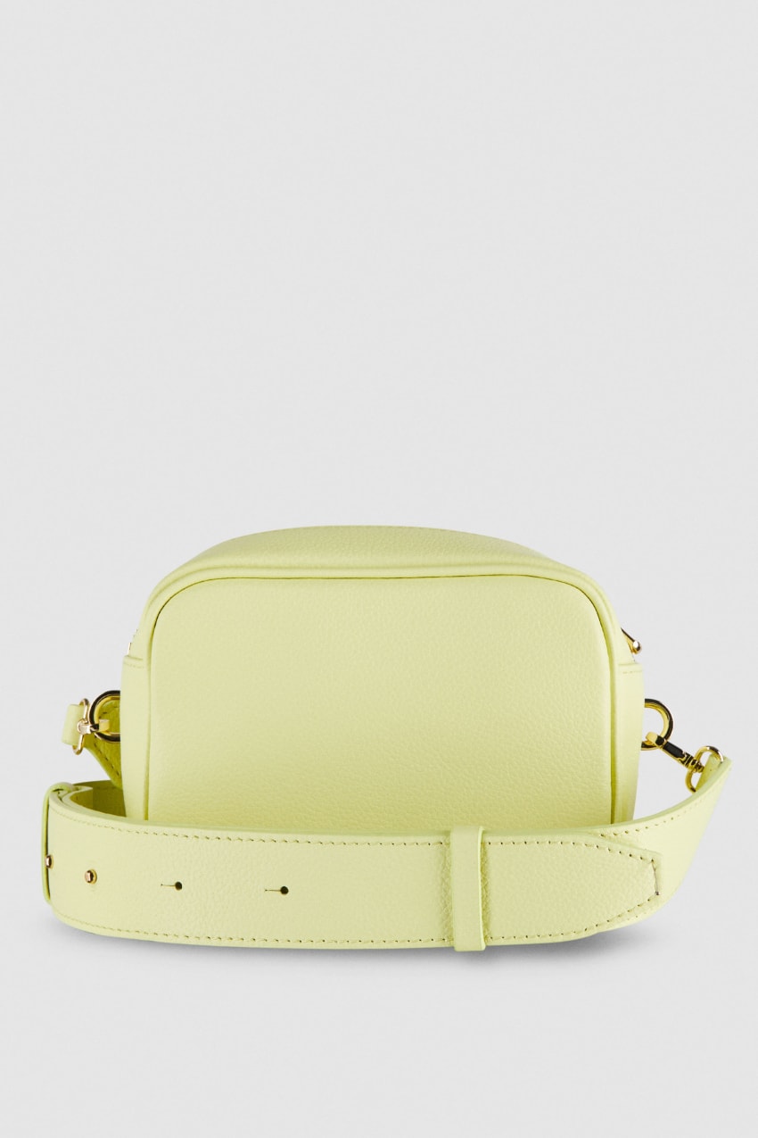 Patrizia Pepe Fly Camera Leather Shoulder Bag Sárga | GPRNK5278