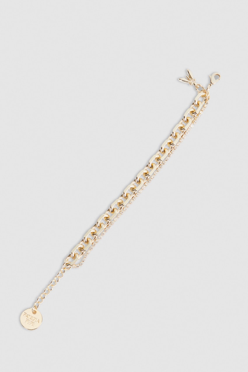 Patrizia Pepe Fly Diamond Brass Chain Bracelet Arany | EVIPW1572