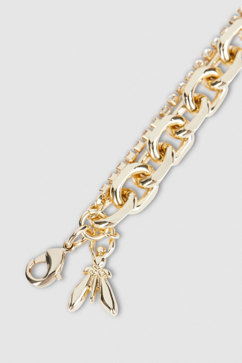 Patrizia Pepe Fly Diamond Brass Chain Bracelet Arany | EVIPW1572