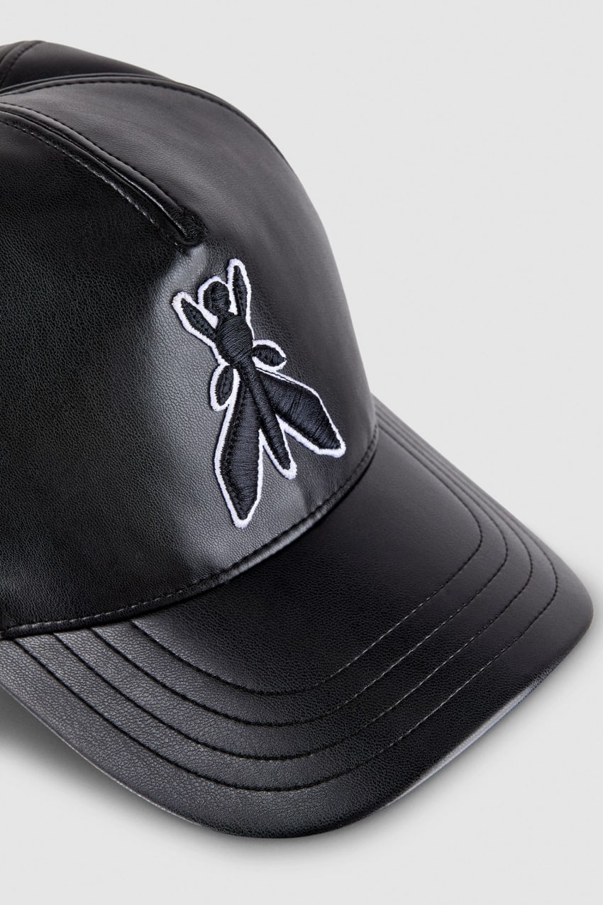 Patrizia Pepe Fly Embroidery-decorated Baseball Cap Fekete | BRWVK3198