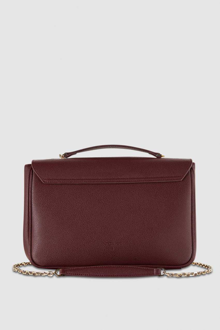 Patrizia Pepe Fly Leather Shoulder Bag With Chain Lila | PYHJC3841