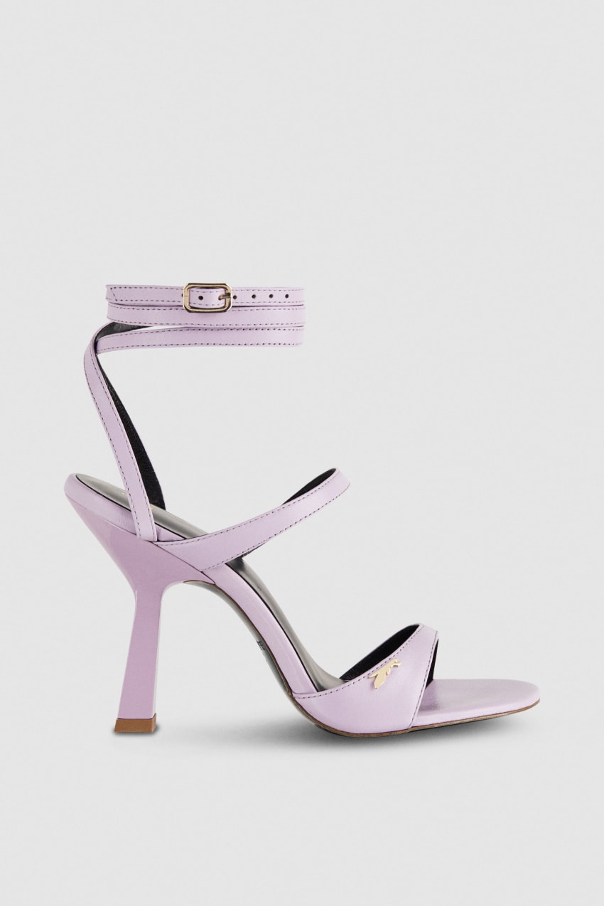 Patrizia Pepe Heeled Sandal With Green Leather Sole Lila | FIXBS2516