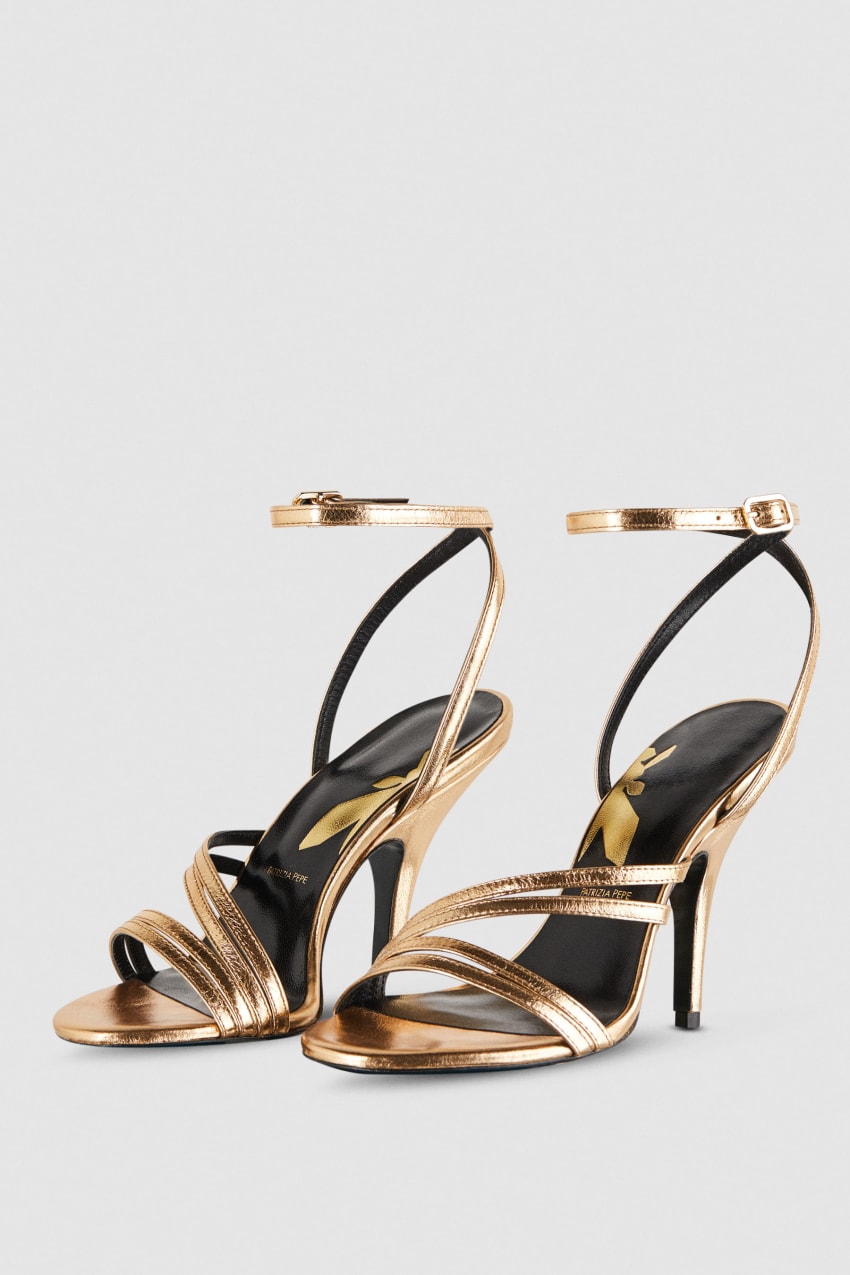 Patrizia Pepe Heeled Sandals Arany | RCYIB6841