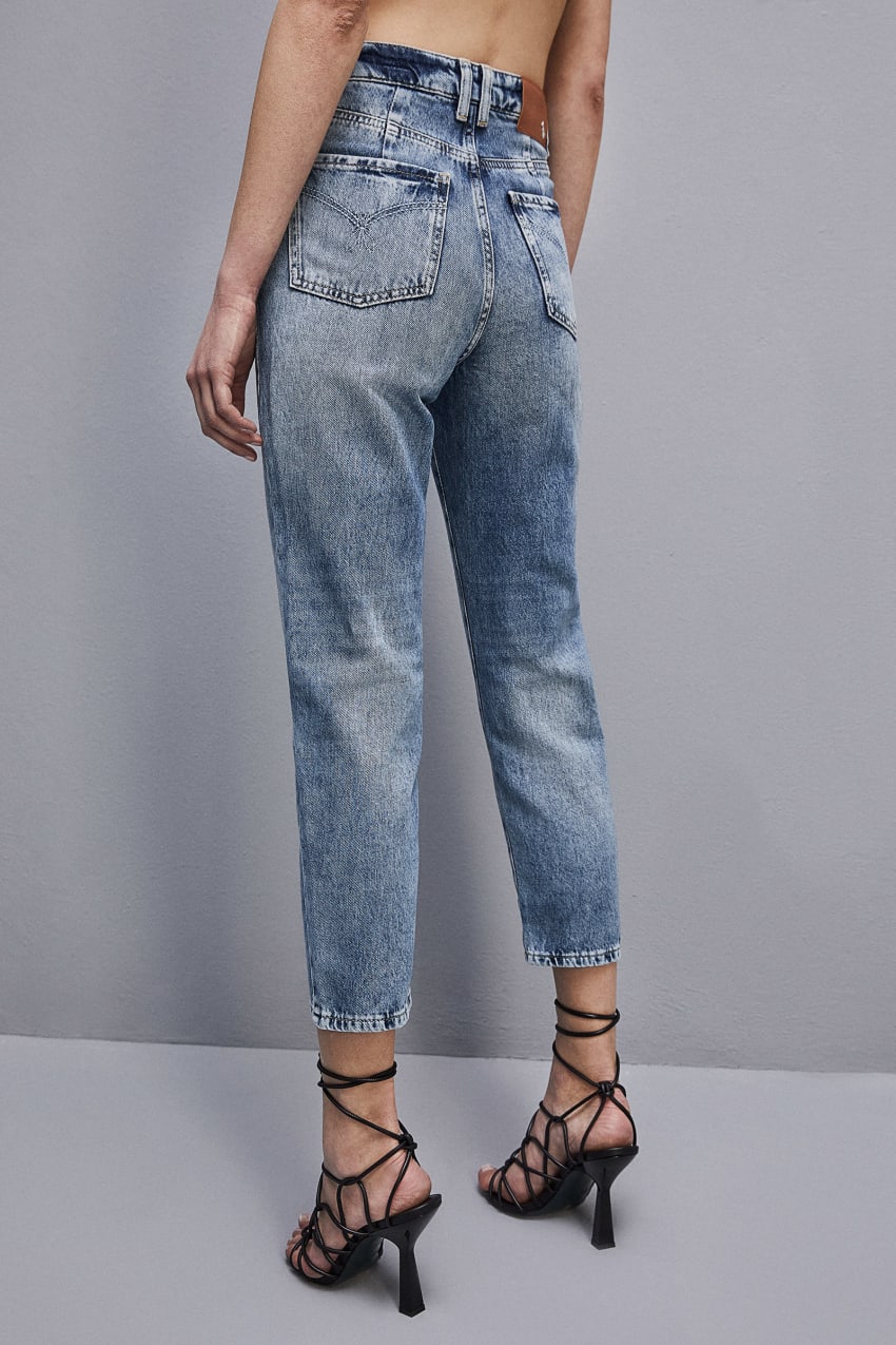 Patrizia Pepe High Waist Denim Pants Világos Kék | VAPYH3296