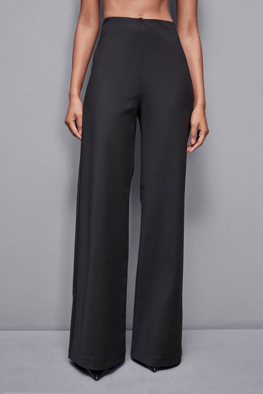 Patrizia Pepe High-waisted Palazzo Pants Fekete | IQTWV6012