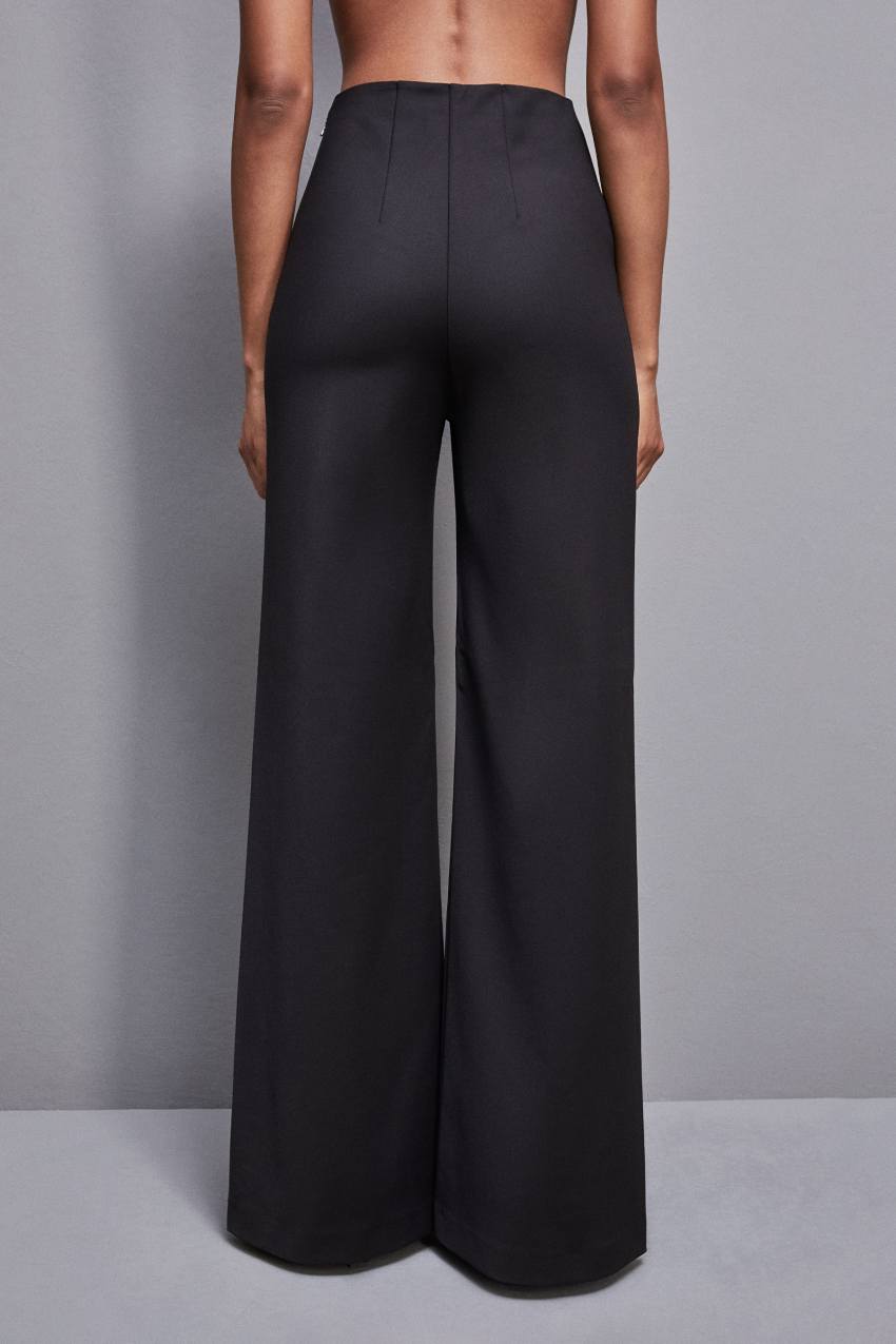 Patrizia Pepe High-waisted Palazzo Pants Fekete | IQTWV6012