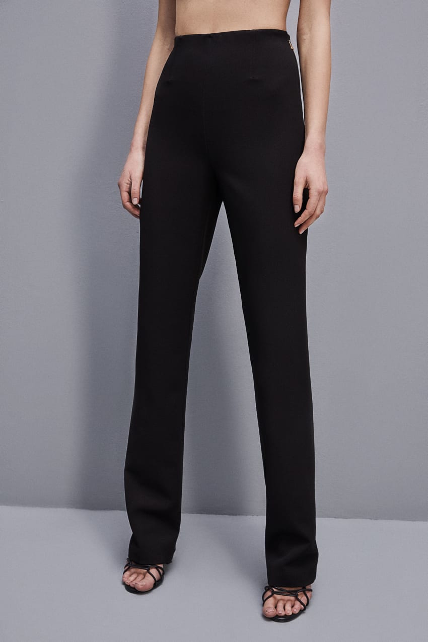 Patrizia Pepe High-waisted Slim Pants Fekete | ETJVD7210