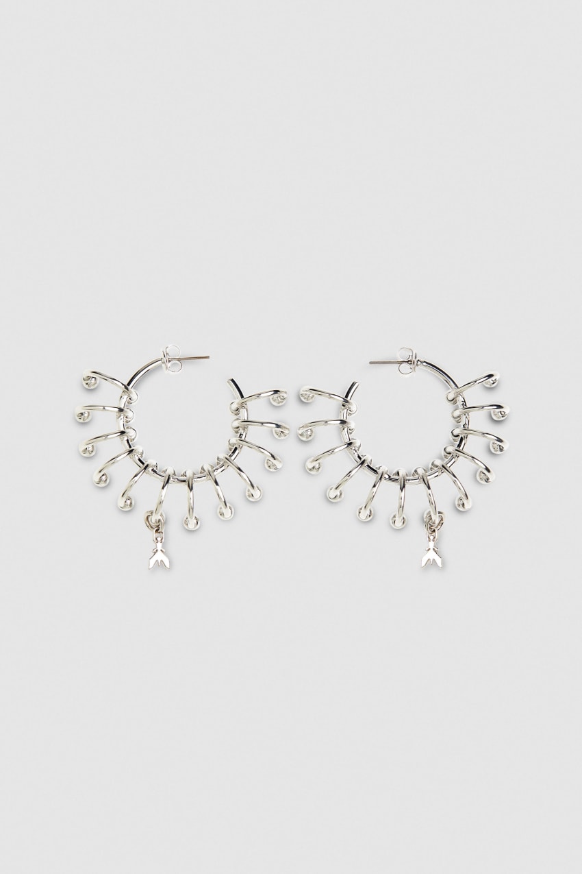 Patrizia Pepe Hoop Earrings With Rings Titán | QVPTO9371