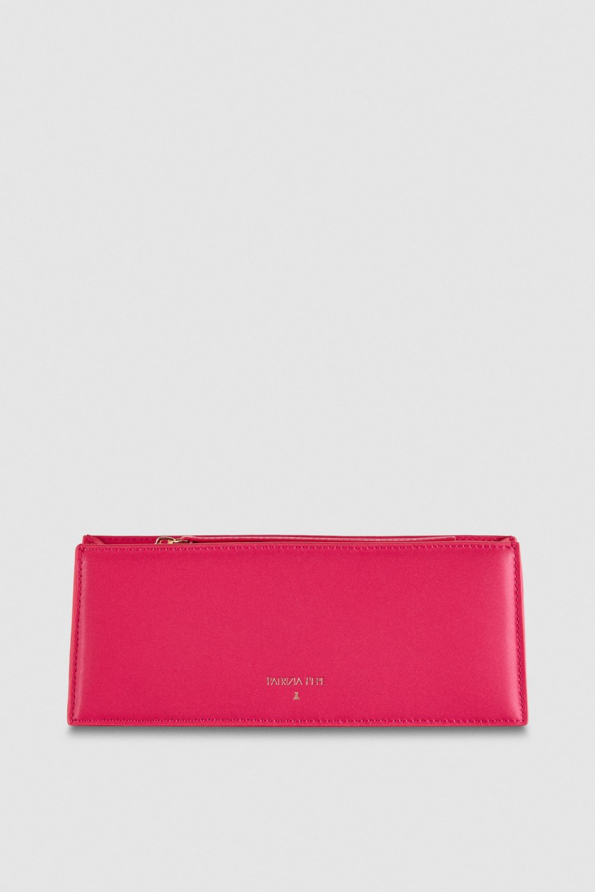 Patrizia Pepe Leather Shoulder Pocket Bag Rózsaszín | PVQHT0347