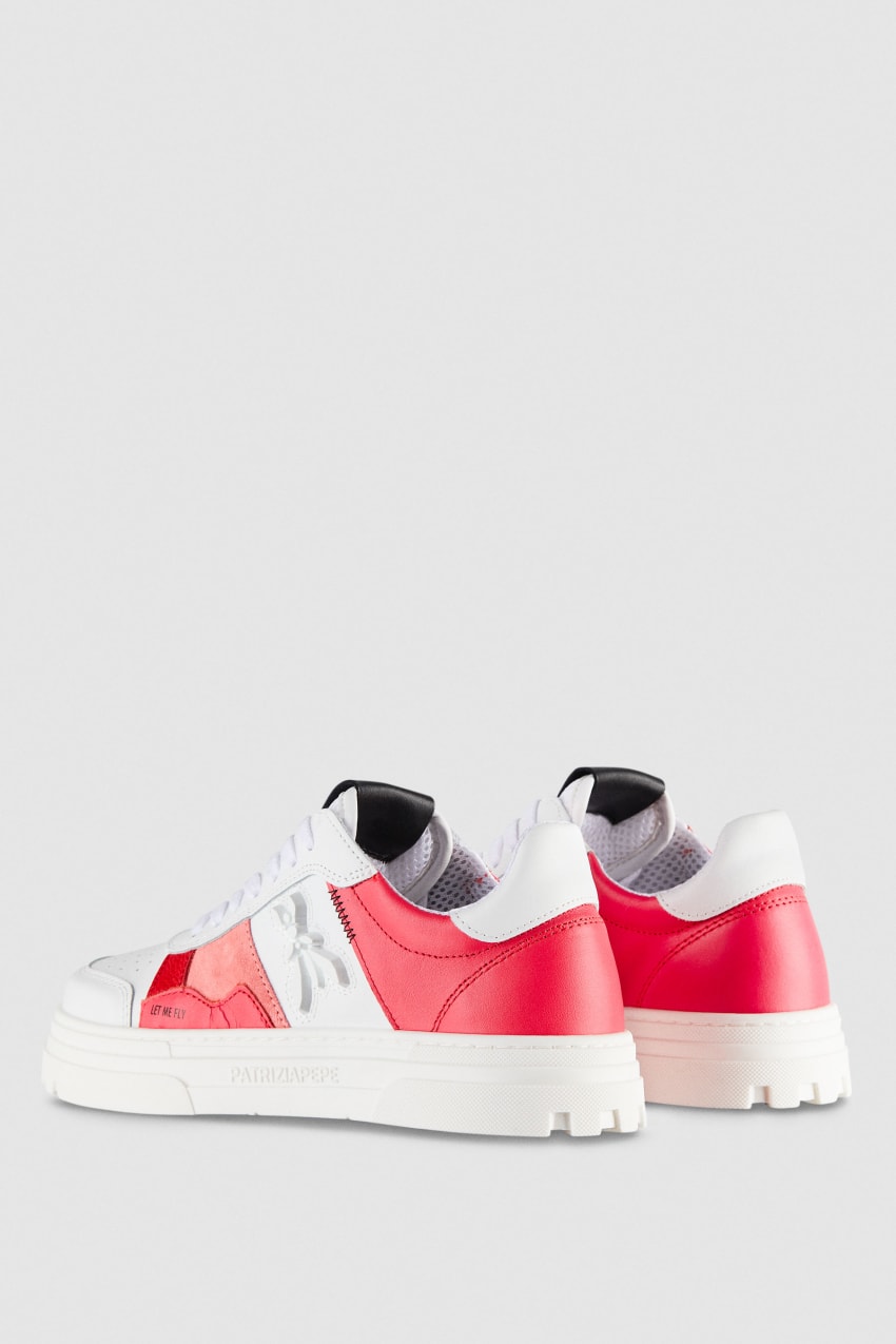 Patrizia Pepe Leather Sneakers Fehér | DXBEA9861