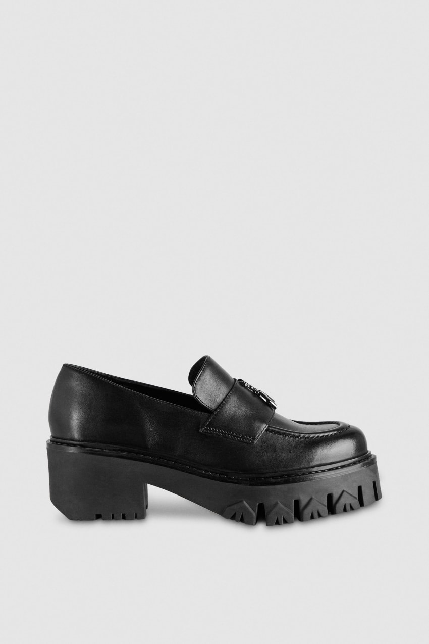 Patrizia Pepe Loafers Fekete | FDOUT8549