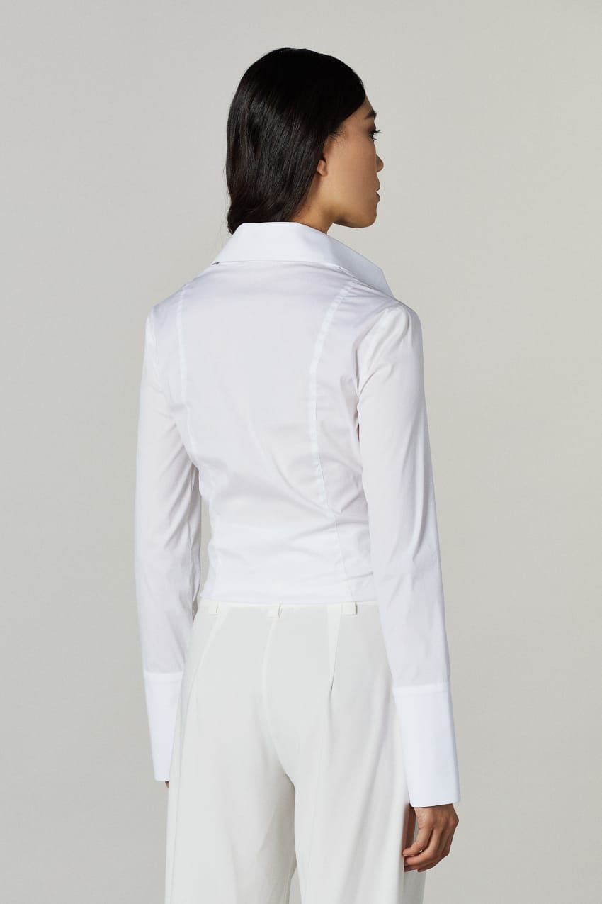 Patrizia Pepe Long-sleeved Shirt Fehér | WADRO4062