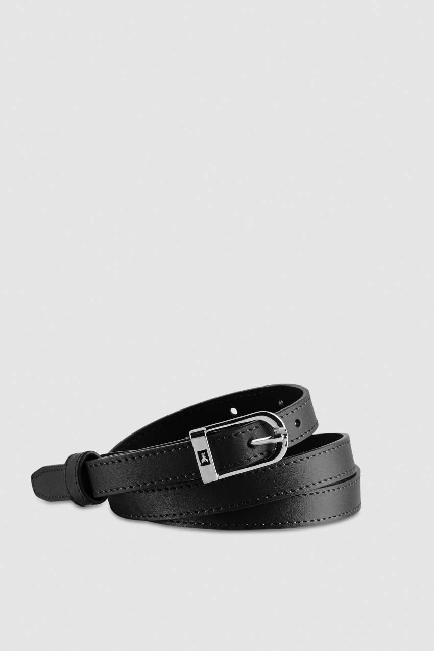 Patrizia Pepe Low-waist Smooth Leather Belt Fekete | LRECA7902