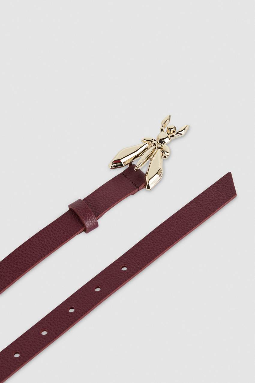 Patrizia Pepe Low-waisted Leather Belt Lila | YMJAR6047