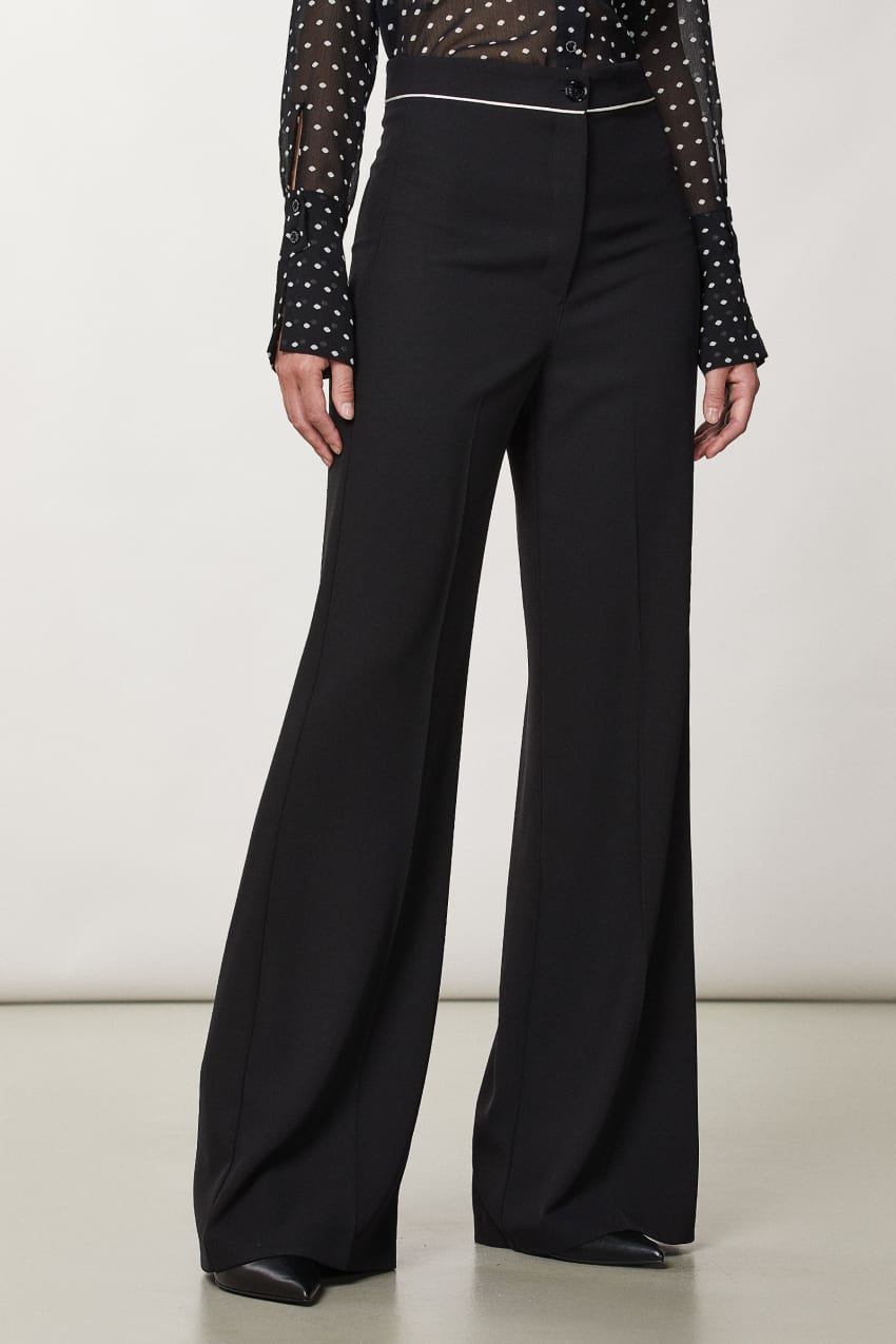 Patrizia Pepe Palazzo Pants Fekete | GHORW3847