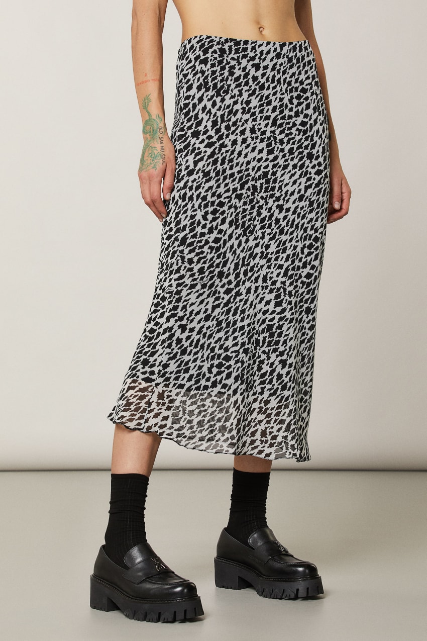 Patrizia Pepe Patterned Midi Skirt Fehér | EFYIP0317