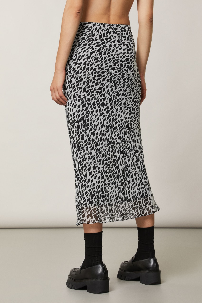 Patrizia Pepe Patterned Midi Skirt Fehér | EFYIP0317