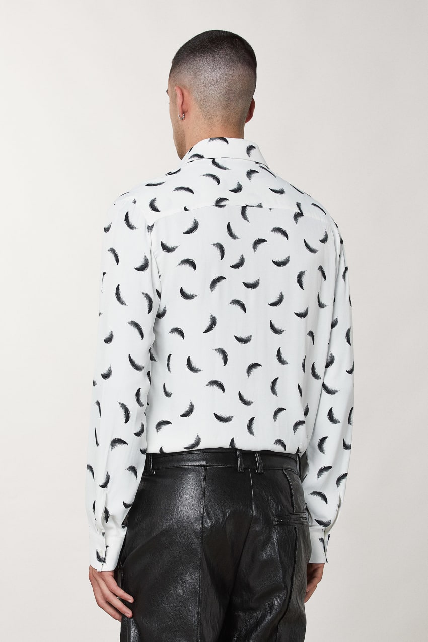 Patrizia Pepe Patterned Shirt With Breast Pocket Fehér | GIDMU1753