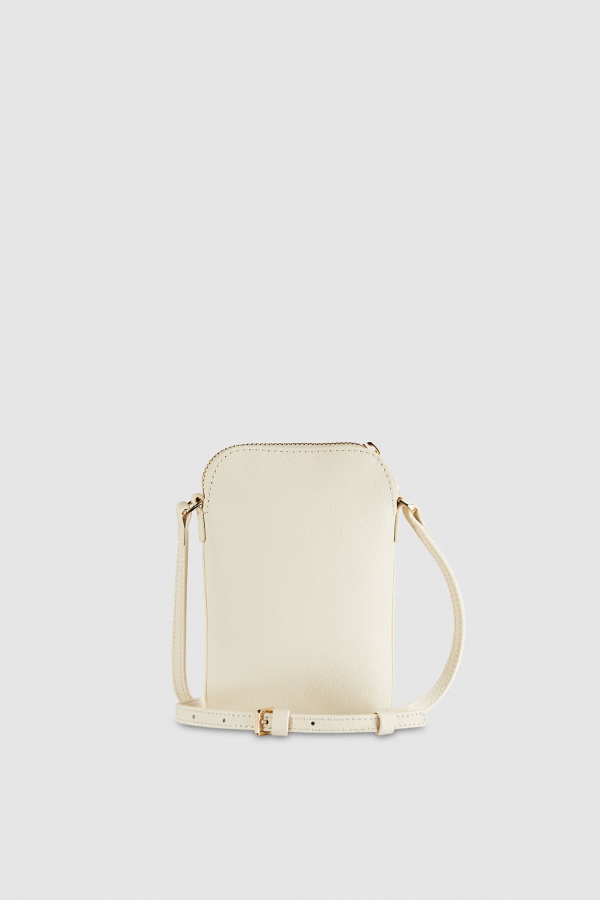 Patrizia Pepe Phone Holder With Shoulder Strap Bézs | MQYFB1732