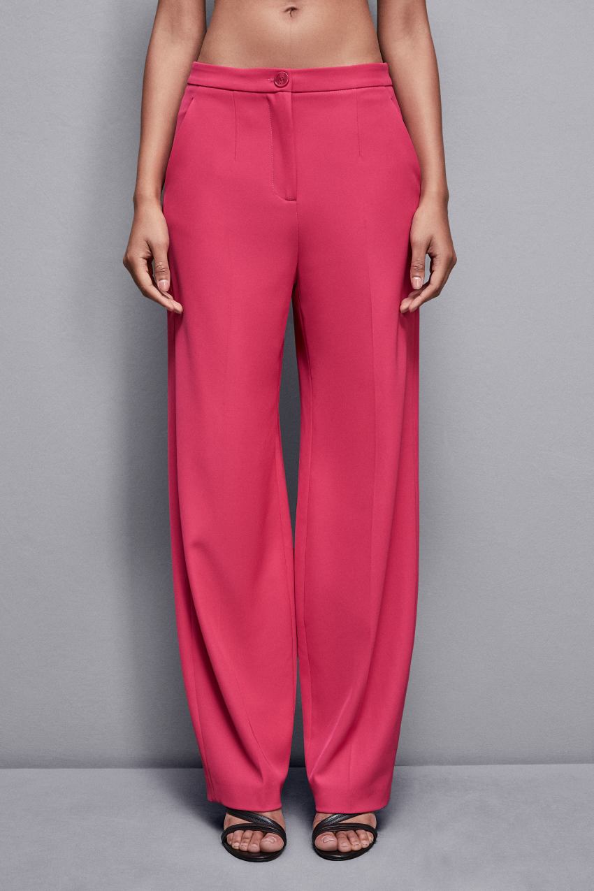 Patrizia Pepe Pleated Pants In Stretch Fabric Rózsaszín | JNGDB0592