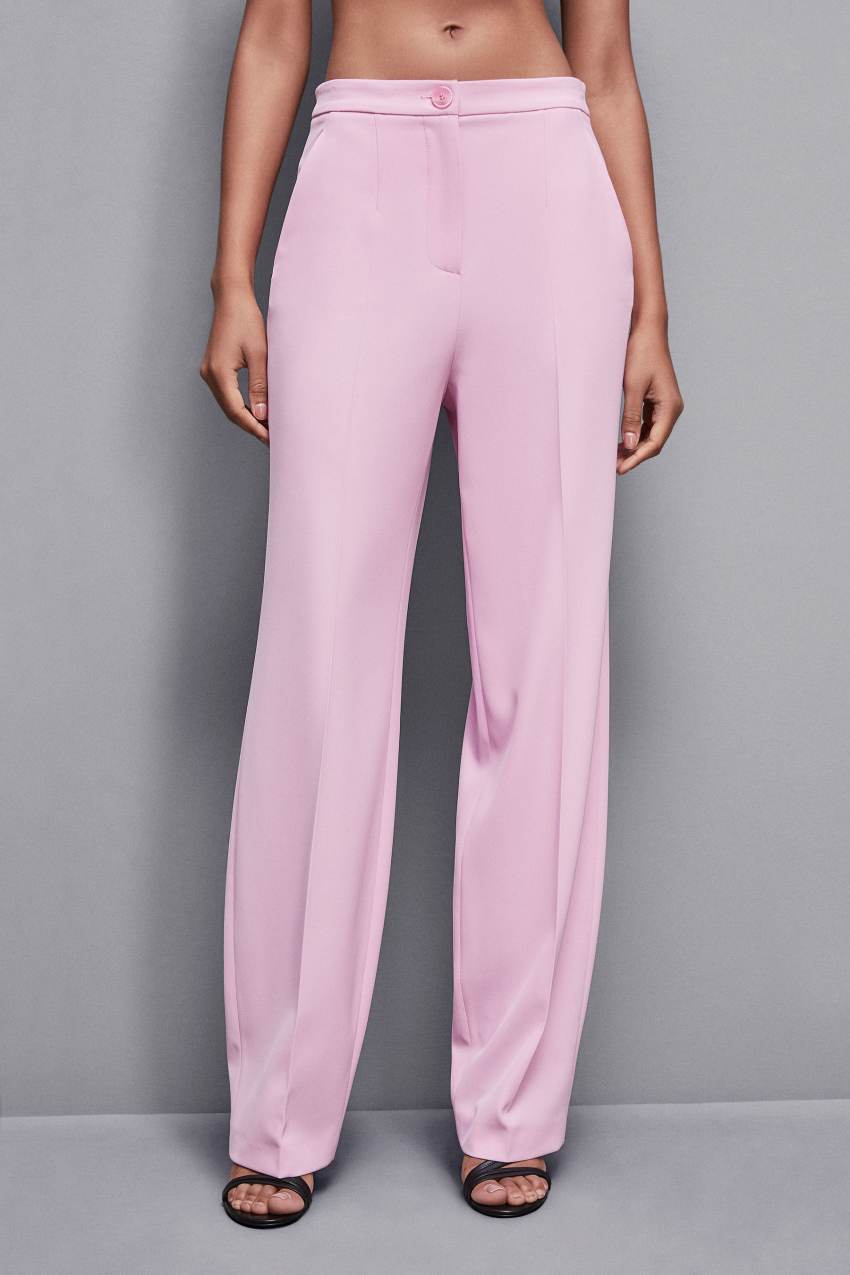 Patrizia Pepe Pleated Pants In Stretch Fabric Rózsaszín | HJOIA3208